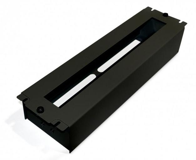 Рейка-DIN Hyperline BPB19-PS-3U-RAL9005 1U черный (упак.:1шт) фото 2