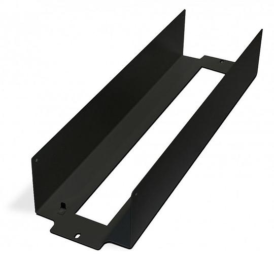 Рейка-DIN Hyperline BPB19-PS-3U-RAL9005 1U черный (упак.:1шт) фото 4