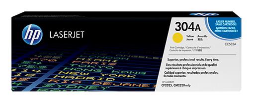 Картридж лазерный HP 304A CC532AC желтый (2800стр.) для HP LJ CP2025/CM2320 (техн.упак) фото 1