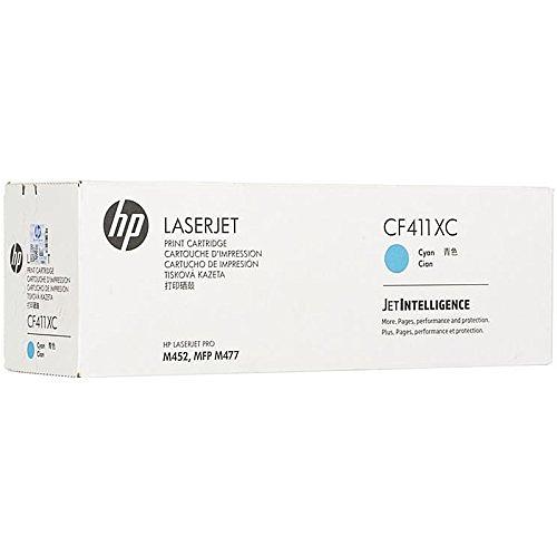 Картридж лазерный HP 410X CF411XC голубой (5000стр.) для HP LJ Pro M452/M477 (техн.упак) фото 1