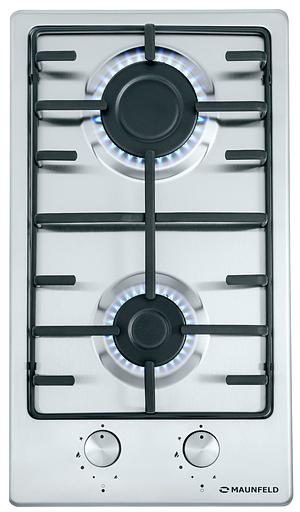 Газовая варочная поверхность Maunfeld EGHS.32.3ES нержавеющая сталь фото 1