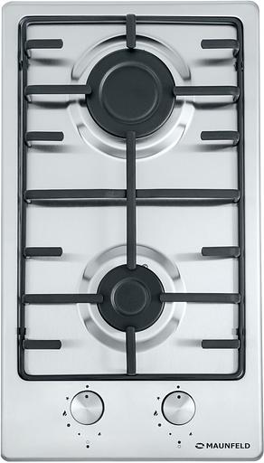 Газовая варочная поверхность Maunfeld EGHS.32.3ES/G нержавеющая сталь фото 1