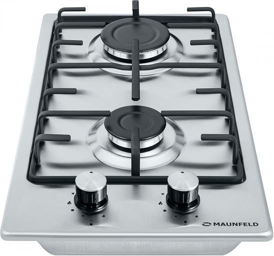 Газовая варочная поверхность Maunfeld EGHS.32.3ES/G нержавеющая сталь фото 2