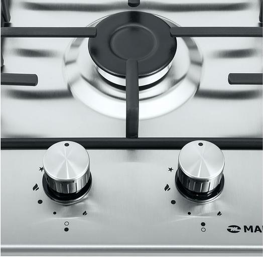 Газовая варочная поверхность Maunfeld EGHS.32.3ES/G нержавеющая сталь фото 5