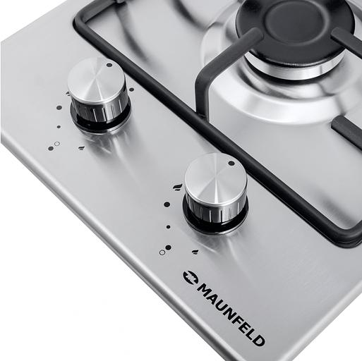 Газовая варочная поверхность Maunfeld EGHS.32.3ES/G нержавеющая сталь фото 6