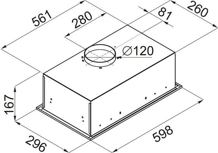 Вытяжка встраиваемая Maunfeld Crosby Singl 60 черный управление: кнопочное (1 мотор) фото 7