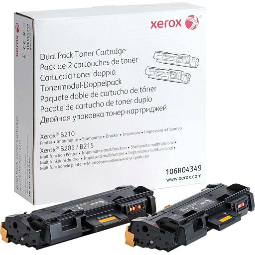 Двойная упаковка тонер-картриджей B205/210/215, 6K Xerox 106R04349 фото 2