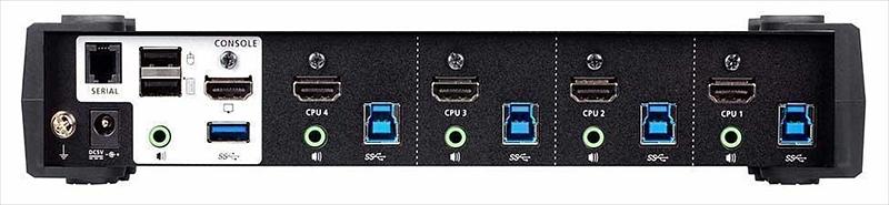 Квм перевключатель ATEN 4-Port USB 3.0 4K HDMI KVMP™ Switch (CS1824-AT-G) фото 2