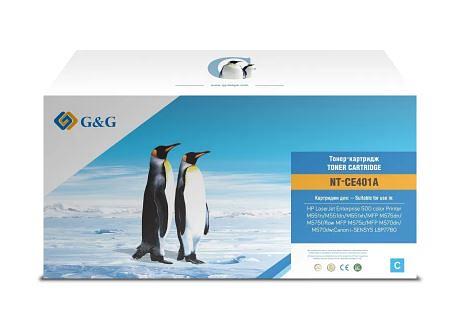 Картридж Cartridge G&G for HP CLJ M551/M575/M570; Canon LBP7780, with chip (6 000) (GG-CE401A) фото 1