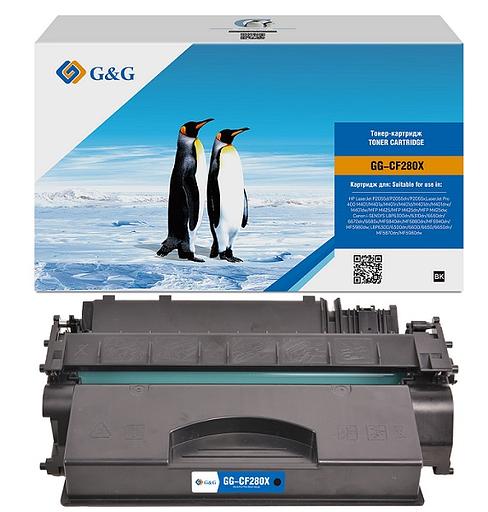 Картридж Cartridge G&G for HP LJ P2035/P2055/M401/M425; Canon LBP6300dn/6310dn/6650dn/6670 (6 900) (GG-CF280X) фото 1