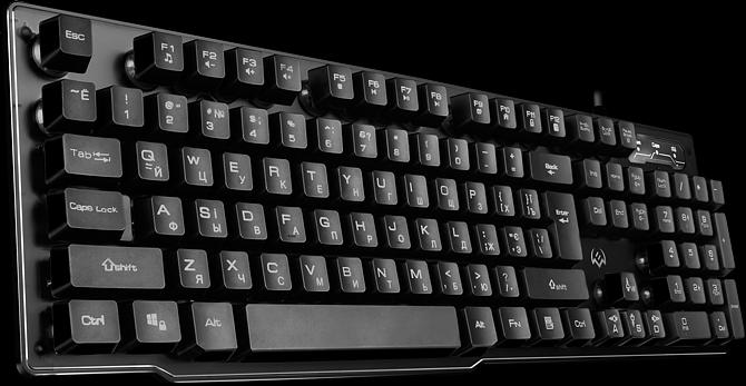 Игровая клавиатура KB-G8500 (104 кл, 12 Fn функций, прозрач. корп.,подсв, мет. основание ) Sven KB-G8500 (SV-019709) фото 4