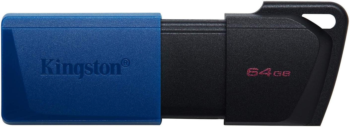 Флеш Диск Kingston 64Gb DataTraveler DTXM DTXM/64GB USB3.2 черный/голубой фото 1