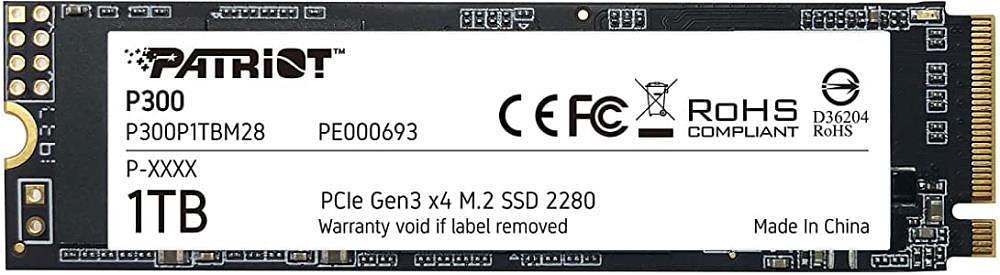 SSD жесткий диск M.2 2280 1TB P300 P300P1TBM28 PATRIOT фото 1