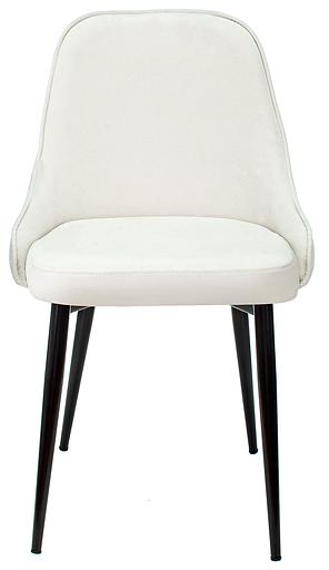 Стул для кухни Бюрократ KF-5 молочный Velvet 20 металл черный на ножках (KF-5/VELV20) фото 2