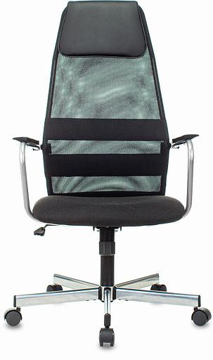 Кресло Бюрократ KB-5M черный TW-01 3C11 сетка/ткань с подголов. крестовина металл хром фото 2