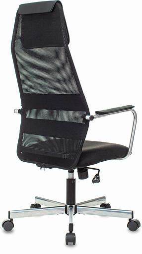 Кресло Бюрократ KB-5M черный TW-01 3C11 сетка/ткань с подголов. крестовина металл хром фото 4