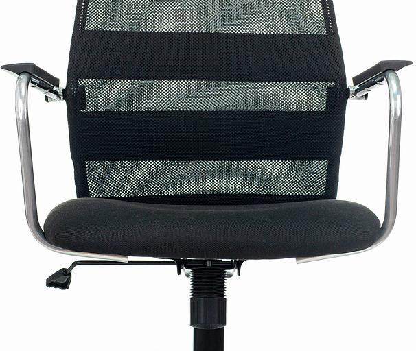 Кресло Бюрократ KB-5M черный TW-01 3C11 сетка/ткань с подголов. крестовина металл хром фото 5