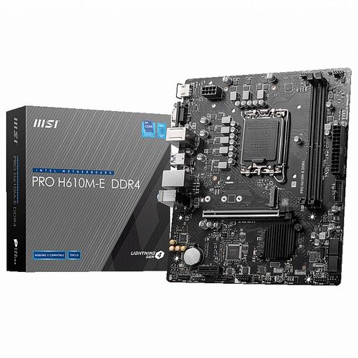 Материнская плата MSI PRO H610M-E DDR4 фото 1