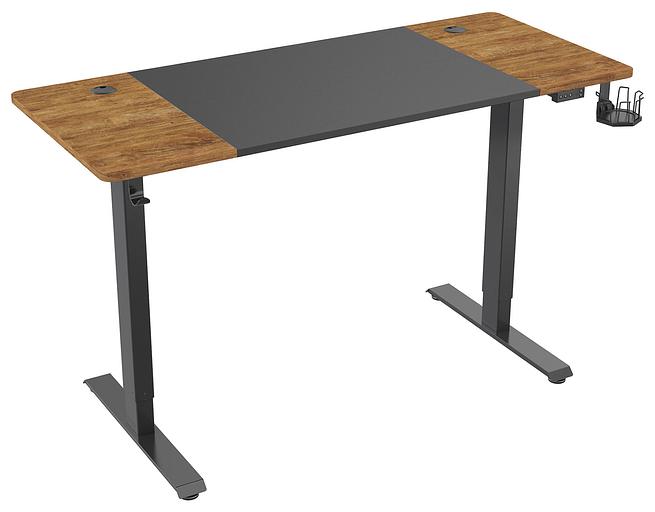 Стол Cactus CS-EDL-BAWD столешница МДФ черный дуб антик каркас черный фото 2