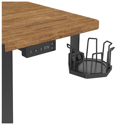 Стол Cactus CS-EDL-BAWD столешница МДФ черный дуб антик каркас черный фото 4