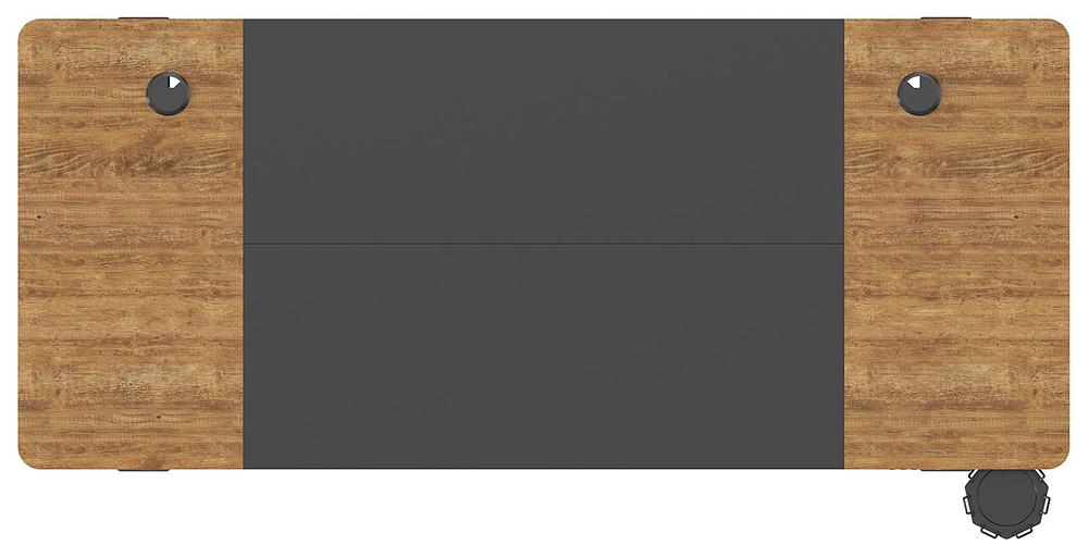 Стол Cactus CS-EDL-BAWD столешница МДФ черный дуб антик каркас черный фото 5