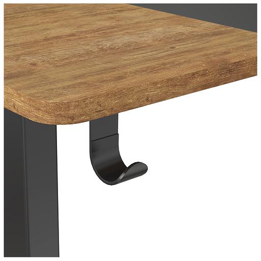 Стол Cactus CS-EDL-BAWD столешница МДФ черный дуб антик каркас черный фото 6