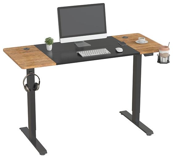 Стол Cactus CS-EDL-BAWD столешница МДФ черный дуб антик каркас черный фото 7