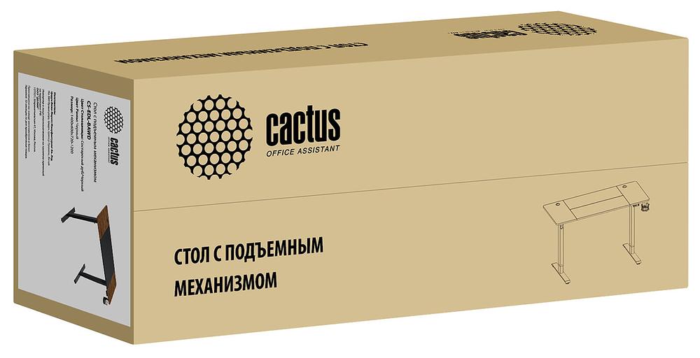 Стол Cactus CS-EDL-BAWD столешница МДФ черный дуб антик каркас черный фото 9