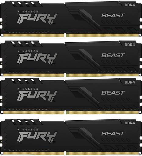 Память оперативная Kingston FURY Beast KF432C16BBK4/128 фото 1