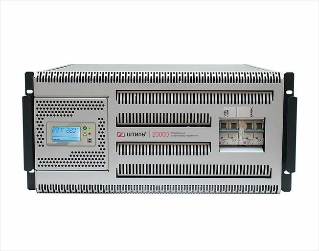 ШТИЛЬ Стабилизатора напряжения: 20000 ВА; инверторный; вх 90-310В; вых 216/224В; универсальное (IS20000RT) фото 2