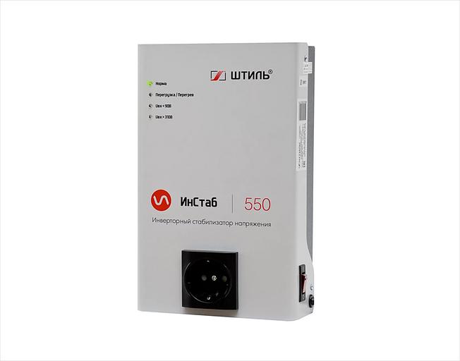 ШТИЛЬ Стабилизатора напряжения: 550 ВА; инверторный; вх 90-310В; вых 216/224В; настенный (IS550) фото 2