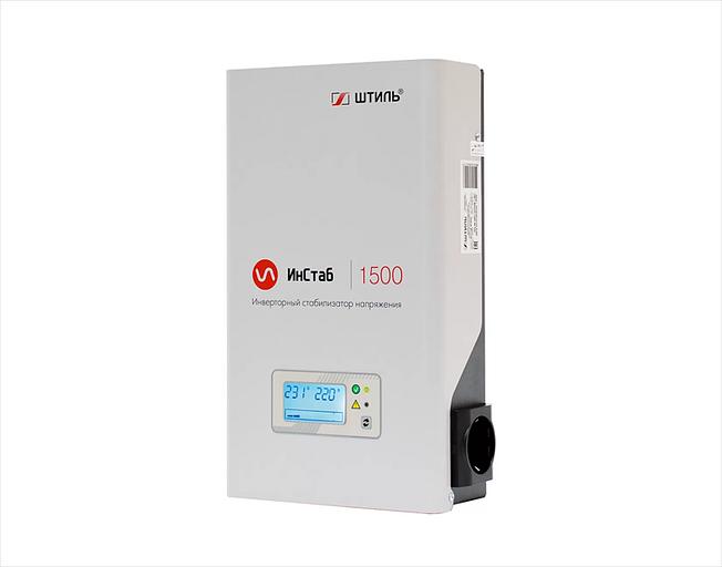 ШТИЛЬ Стабилизатора напряжения: 1500 ВА; инверторный; вх 90-310В; вых 216/224В; настенный (IS1500) фото 2