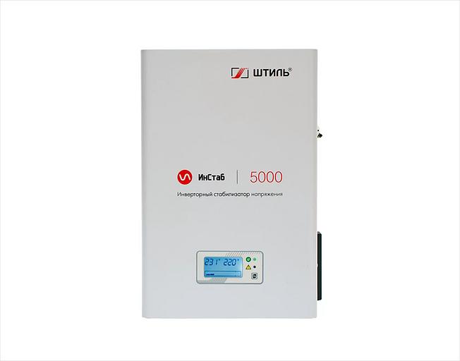 ШТИЛЬ Стабилизатора напряжения: 5000 ВА; инверторный; вх 90-310В; вых 216/224В; настенный (IS5000) фото 1