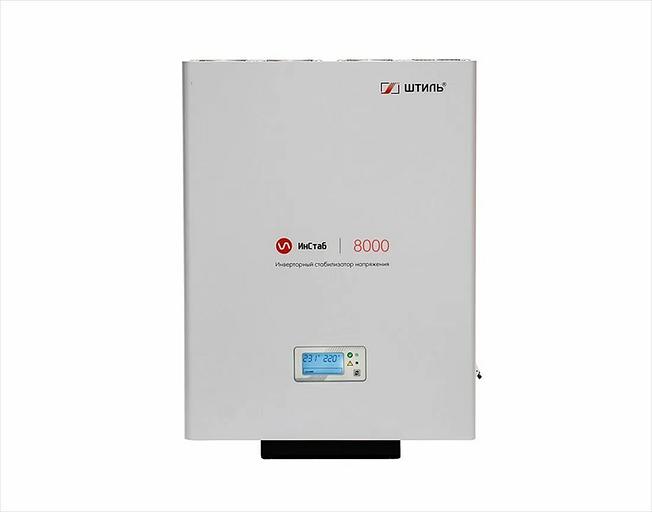 ШТИЛЬ Стабилизатора напряжения: 8000 ВА; инверторный; вх 90-310В; вых 216/224В; настенный (IS8000) фото 1