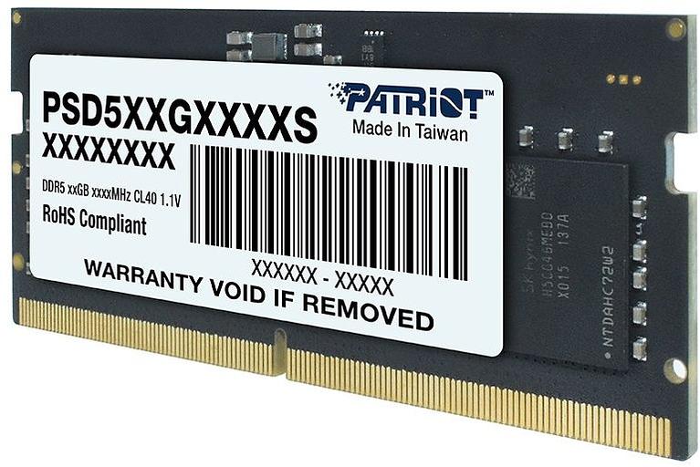 Память DDR5 16Gb 4800MHz Patriot PSD516G480081S RTL CL40 SO-DIMM 260-pin 1.2В single rank фото 3