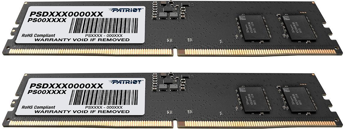 Память DDR5 2x8Gb 4800MHz Patriot PSD516G4800K Signature RTL PC5-38400 CL40 DIMM ECC 288-pin 1.1В фото 2