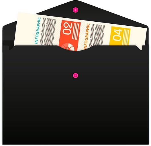 Конверт на кнопке Бюрократ Black Opal BLPK803A4/1 A4 пластик 0.18мм черный (упак.:4шт) фото 5