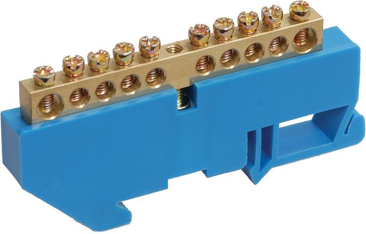 Шина IEK YNN10-69-10D-K07 дл.77мм синий (упак.:1шт) фото 1