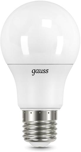 Лампа светодиодная Gauss A60 12Вт цок.:E27 шар 220B 3000K св.свеч.бел.теп. A60 (упак.:10шт) (102502112) фото 1