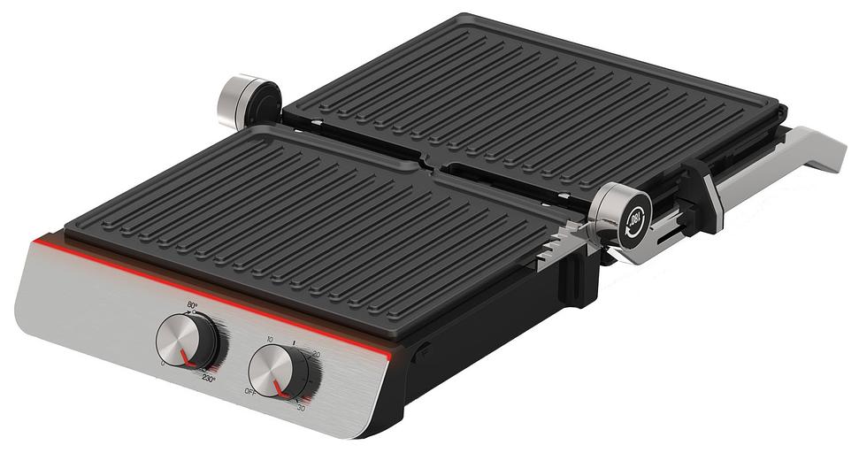 Электрогриль Hyundai HYG-5047 2200Вт черный/черный фото 3