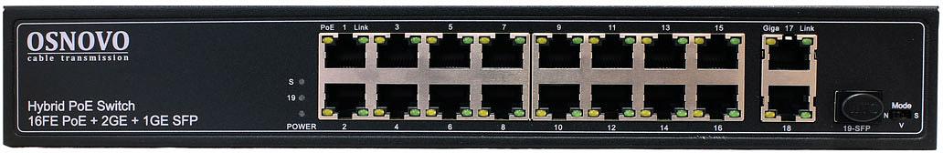 Коммутатор Osnovo SW-61621(300W) неуправляемый фото 1