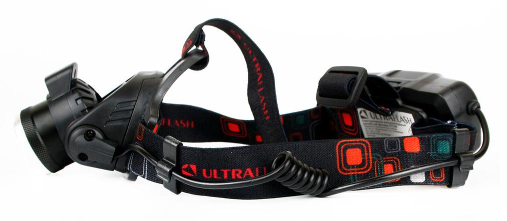 Фонарь налобный Ultraflash E1336 черный 4Вт лам.:светодиод. встроенный аккумулятор (13906) фото 6