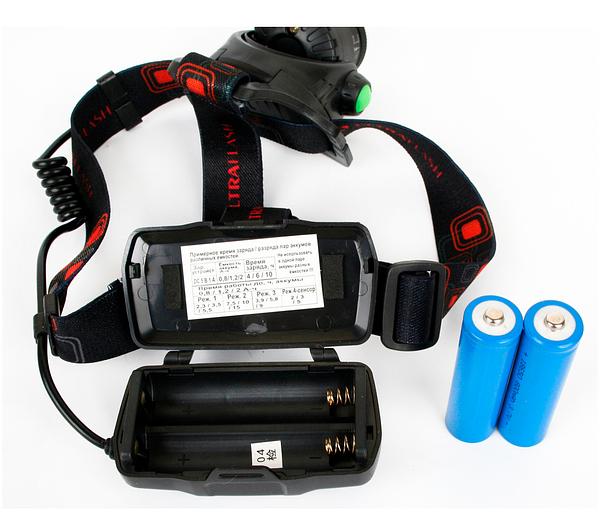 Фонарь налобный Ultraflash E1336 черный 4Вт лам.:светодиод. встроенный аккумулятор (13906) фото 9