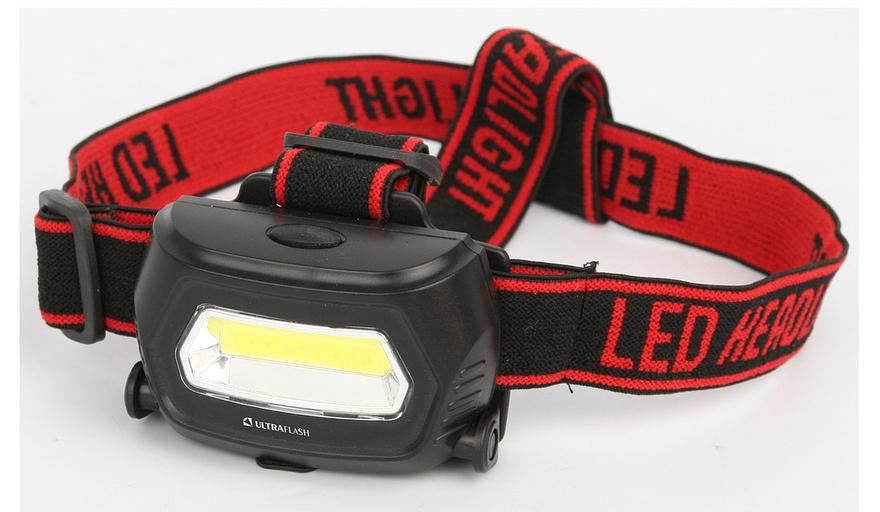 Фонарь налобный Ultraflash LED5359 черный 3Вт лам.:светодиод. (13803) фото 1