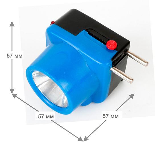 Фонарь налобный Ultraflash LED5375 голубой/черный 1.7Вт лам.:светодиод. (14252) фото 2