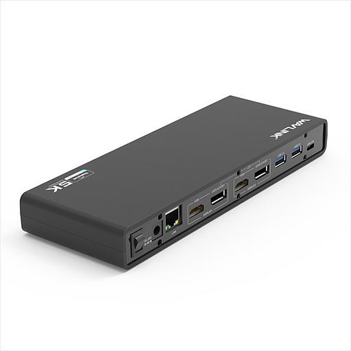 Док-станция Docking Station WAVLINK USB-C&USB3.0 Ultra 5K(Dual 4K) Universal Include 20V/2.5A Power Adaper/ 6xUSB3.0/2xDP 4K 60HZ/2xHDMI 4K 60HZ/1xGigabit LAN/1xAudio In/Out/ Not Support Power Delivery (WL-UG69DK1) фото 1