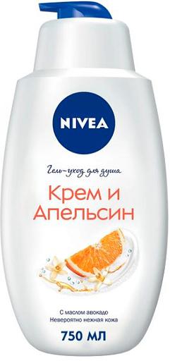 Гель для душа Nivea Крем и апельсин 750мл (80867) фото 1