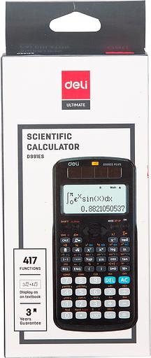 Калькулятор научный Deli ED991ES черный фото 3