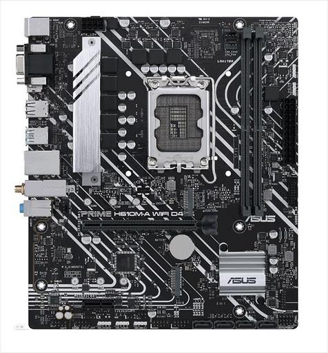 Материнская плата ASUS PRIME H610M-A WIFI D4, LGA1700, B610, 2*DDR4, D-sub+DP+HDMI, SATA 6.0, M.2, USB 3.2*2, USB 2.0*2, mATX; 90MB1C80-M0EAY0 (PRIME H610M-A WIFI D4) фото 1