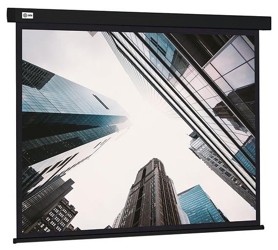 Экран Cactus 124.5x221см Wallscreen CS-PSW-124X221-BK 16:9 настенно-потолочный рулонный черный фото 1